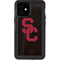 University of Southern California USC Black Distressed iPhone 12 Mini Waterproof Case