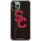 University of Southern California USC Black Distressed iPhone 12 Pro Clear Case