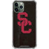 University of Southern California USC Black Distressed iPhone 12 Pro Clear Case