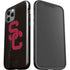 University of Southern California USC Black Distressed iPhone 12 Pro Max Impact Case
