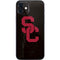 University of Southern California USC Black Distressed iPhone 12 Skin