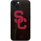 University of Southern California USC Black Distressed iPhone 13 Mini Skin