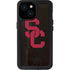University of Southern California USC Black Distressed iPhone 13 Mini Waterproof Case