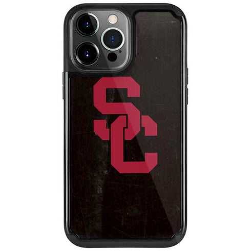 University of Southern California USC Black Distressed iPhone 13 Pro Cargo Case