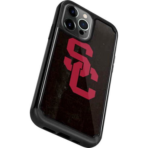University of Southern California USC Black Distressed iPhone 13 Pro Cargo Case