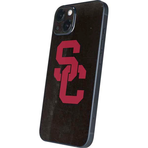 University of Southern California USC Black Distressed iPhone 13 Skin