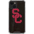University of Southern California USC Black Distressed iPhone 14 Clear Case