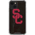 University of Southern California USC Black Distressed iPhone 14 Plus Clear Case