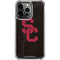 University of Southern California USC Black Distressed iPhone 14 Pro Clear Case