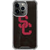 University of Southern California USC Black Distressed iPhone 14 Pro Clear Case