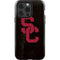 University of Southern California USC Black Distressed iPhone 14 Pro Impact Case