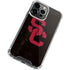 University of Southern California USC Black Distressed iPhone 15 Pro Max Clear Case