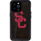 University of Southern California USC Black Distressed iPhone 14 Pro Max Waterproof Case
