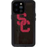 University of Southern California USC Black Distressed iPhone 14 Pro Max Waterproof Case
