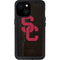 University of Southern California USC Black Distressed iPhone 15 Waterproof Case