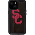 University of Southern California USC Black Distressed iPhone 15 Waterproof Case