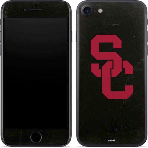 University of Southern California USC Black Distressed iPhone 8 Skin