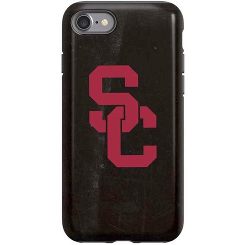 University of Southern California USC Black Distressed iPhone SE (2nd & 3rd Gen) Pro Case
