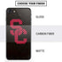 University of Southern California USC Black Distressed iPhone SE (2nd & 3rd Gen) Skin