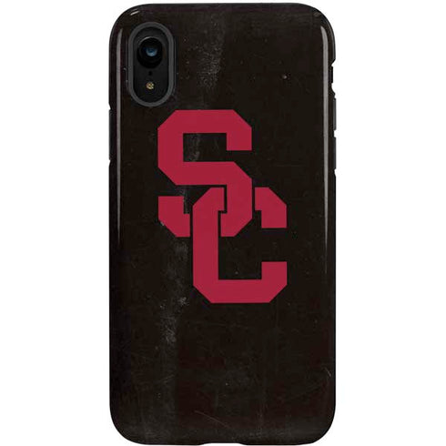 University of Southern California USC Black Distressed iPhone XR Pro Case