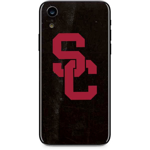 University of Southern California USC Black Distressed iPhone XR Skin