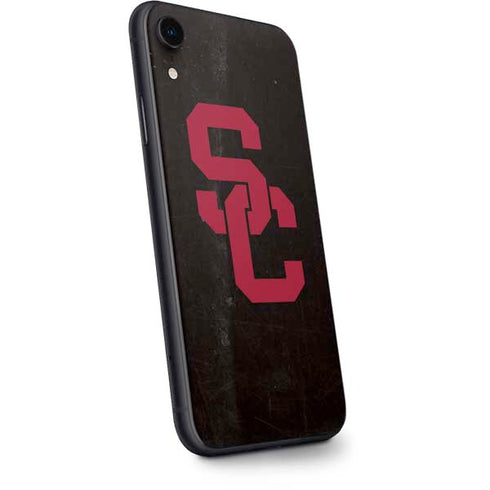 University of Southern California USC Black Distressed iPhone XR Skin