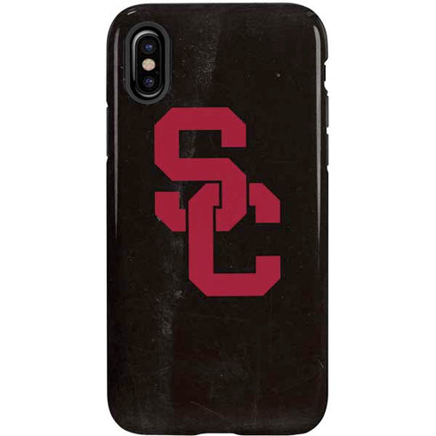University of Southern California USC Black Distressed iPhone XS Pro Case