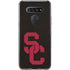 University of Southern California USC Black Distressed LG K51/Q51 Clear Case