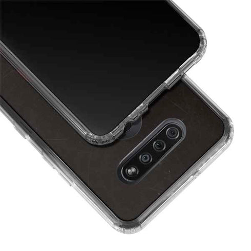 University of Southern California USC Black Distressed LG K51/Q51 Clear Case