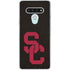 University of Southern California USC Black Distressed LG Stylo 6 Clear Case