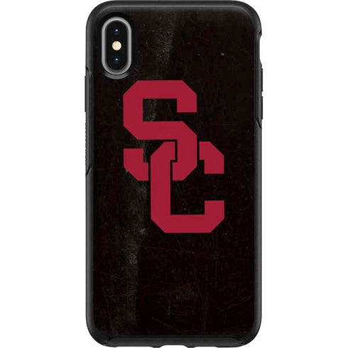 University of Southern California USC Black Distressed Otterbox Symmetry iPhone Skin