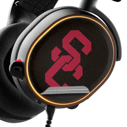 University of Southern California USC Black Distressed SteelSeries Arctis 3 Skin