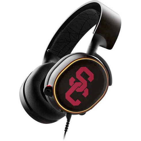 University of Southern California USC Black Distressed SteelSeries Arctis 5 Skin
