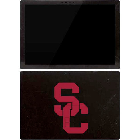 University of Southern California USC Black Distressed Surface Pro 7 Skin