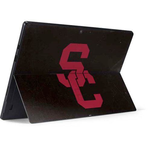 University of Southern California USC Black Distressed Surface Pro 7 Skin