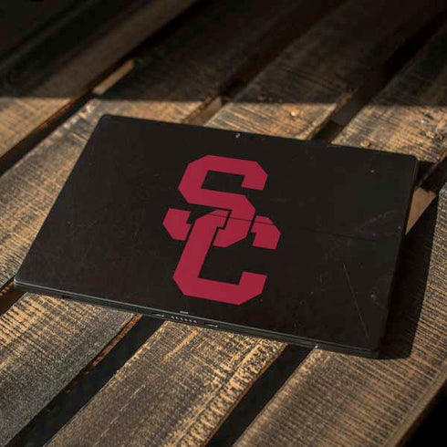 University of Southern California USC Black Distressed Surface Pro 7 Skin
