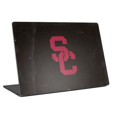 University of Southern California USC Black Distressed Universal Laptop 12in (9.8 x 6.8in) Skin