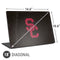 University of Southern California USC Black Distressed Universal Laptop 18in (14.6 x 10.6in) Skin