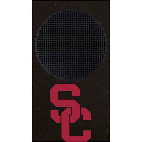University of Southern California USC Black Distressed Xbox Series S Console Skin