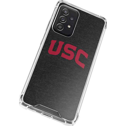 University of Southern California USC Bold Logo Galaxy A52 5G Clear Case