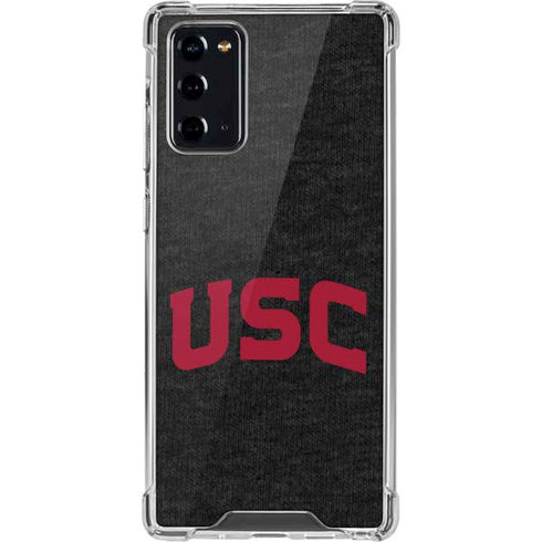 University of Southern California USC Bold Logo Galaxy Note20 5G Clear Case