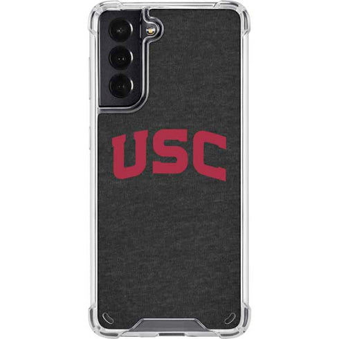 University of Southern California USC Bold Logo Galaxy S21 5G Clear Case