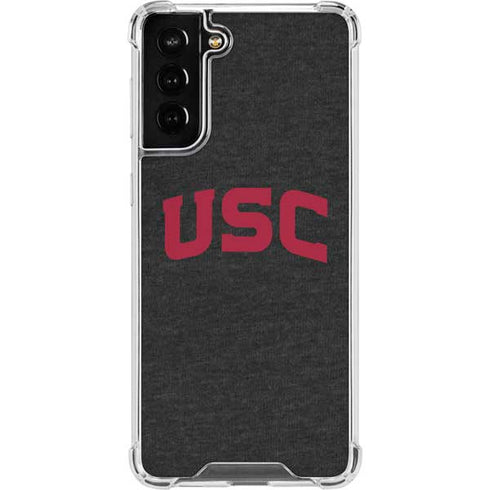 University of Southern California USC Bold Logo Galaxy S21 FE Clear Case