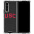 University of Southern California USC Bold Logo Galaxy Z Fold4 5G Clear Case