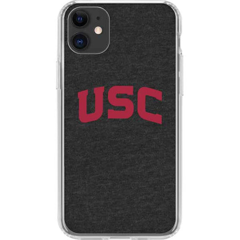 University of Southern California USC Bold Logo iPhone 11 Clear Case