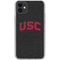 University of Southern California USC Bold Logo iPhone 11 Clear Case