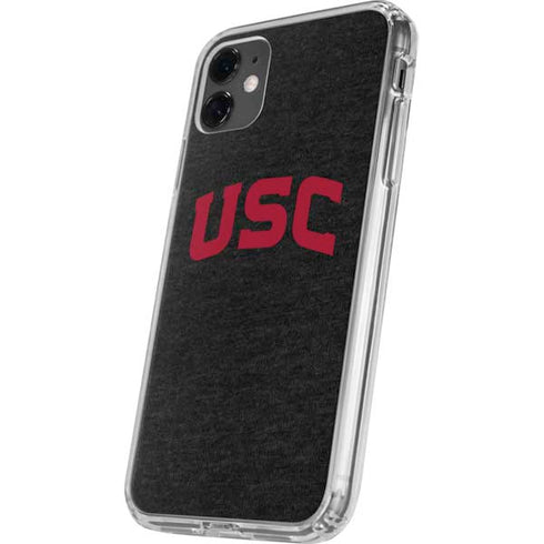 University of Southern California USC Bold Logo iPhone 11 Clear Case