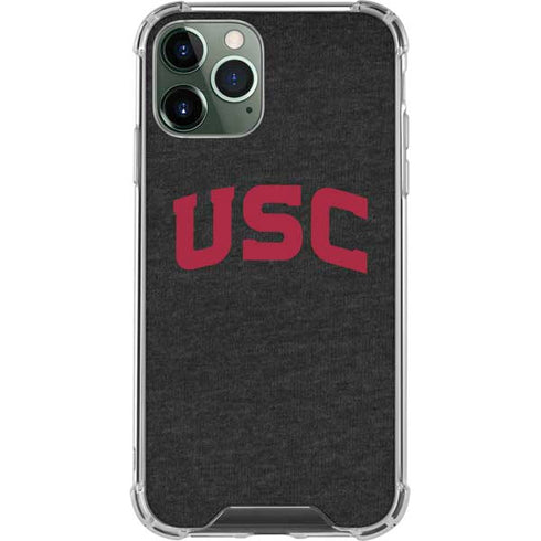 University of Southern California USC Bold Logo iPhone 11 Pro Max Clear Case