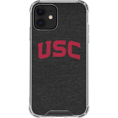 University of Southern California USC Bold Logo iPhone 12 Clear Case