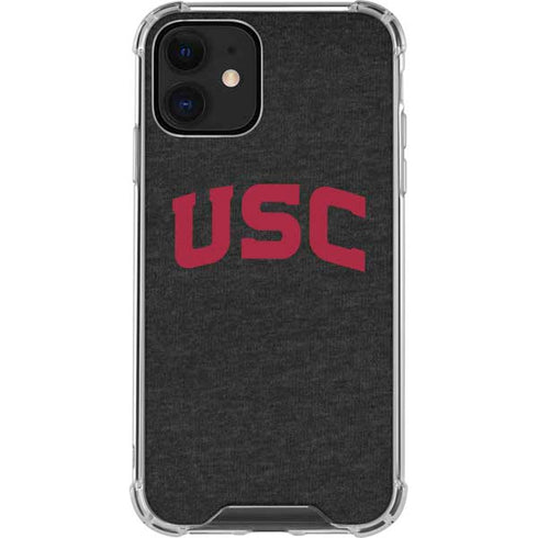 University of Southern California USC Bold Logo iPhone 12 Mini Clear Case
